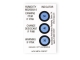 SUDMS20003-2 / BLD5013 - Humidity Indicator Cards with 3 Levels at 30, 40 & 50% RH